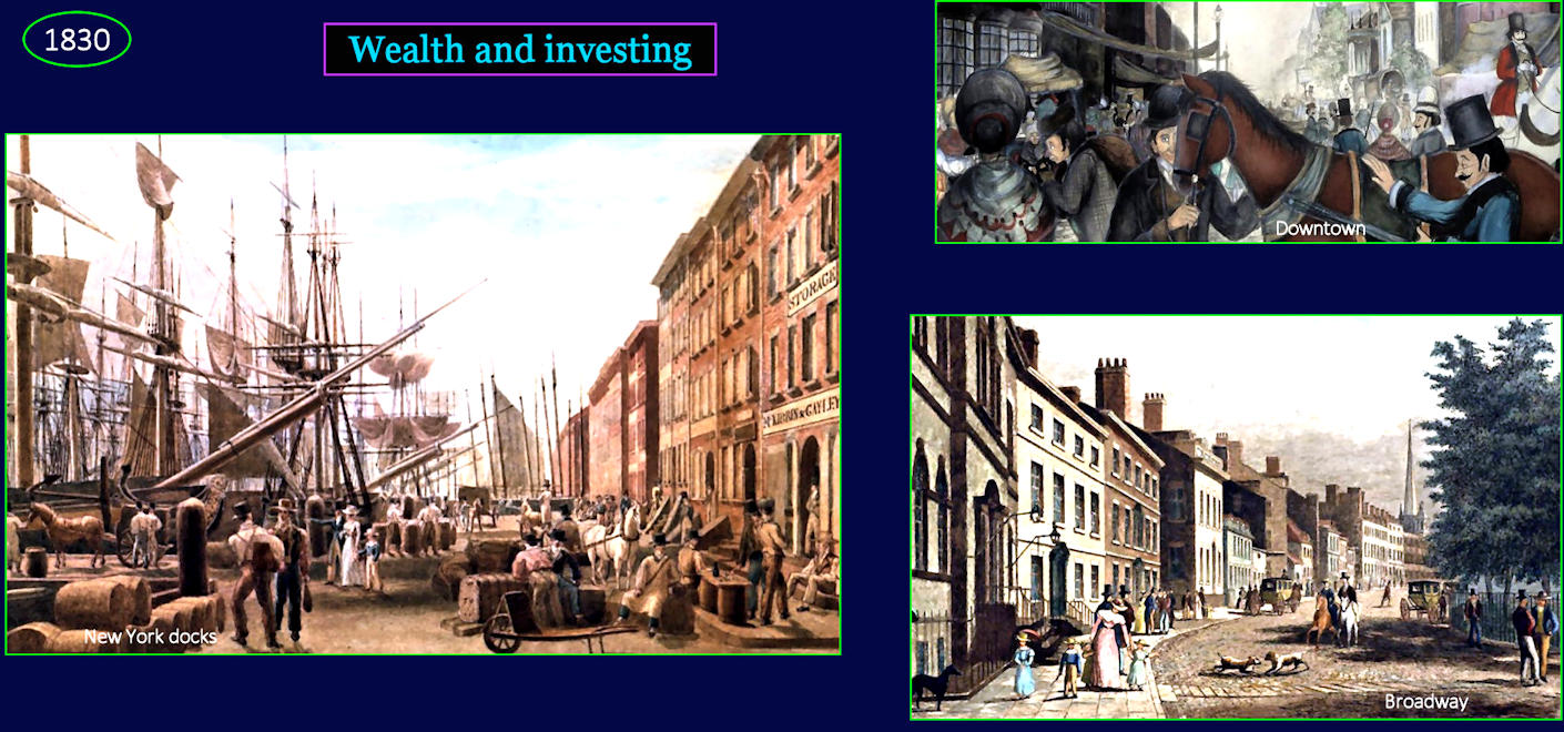 Growing wealth, 1830